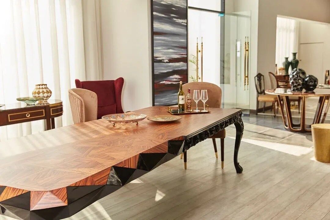 Modern Wooden 6 seater Dining table Pakistan